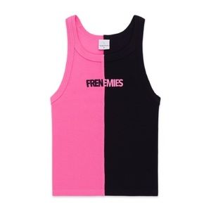 Frenemies Podcast H3 Teddy Fresh Pink/Black Tank Top Womens XL